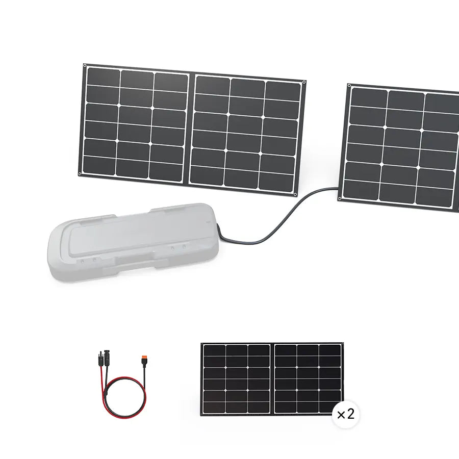 2x 100W Solar Panels for Mark 3 Battery