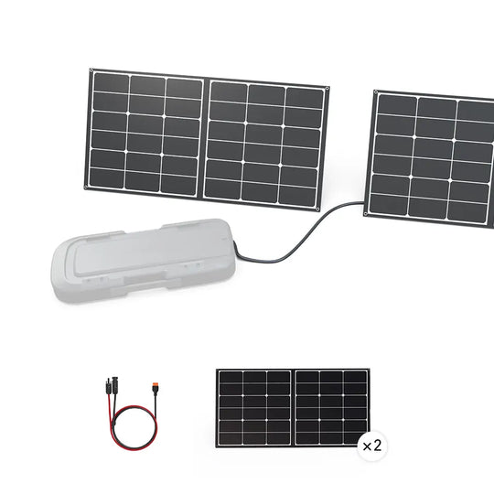 2x 100W Solar Panels for Mark 3 Battery