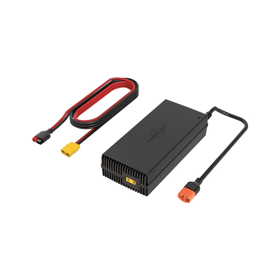 ZERO BREEZE 48V Booster power kit, including the power adapter and cables for safely connecting Mark 3 to external power sources.