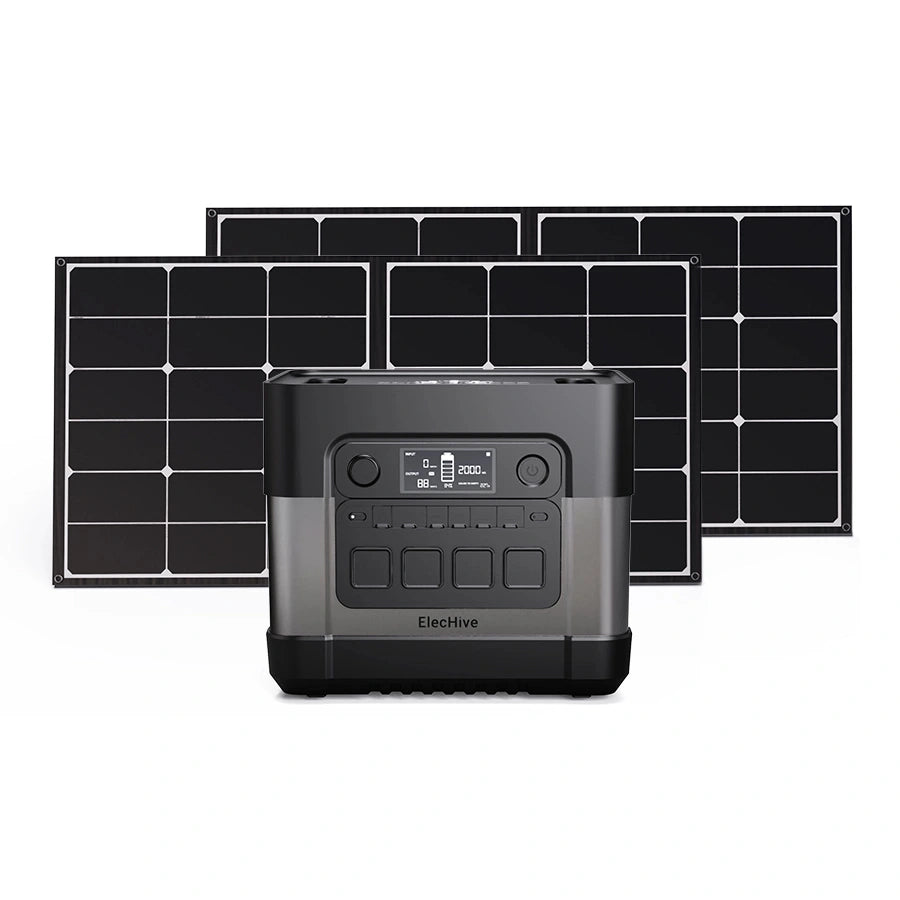 ElecHive 2500 Combo (100W Solar Panel*2)